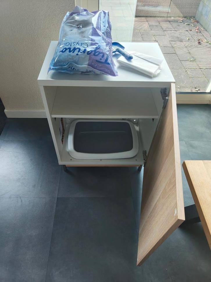 Kattenbak + kast en toebehoren, Dieren en Toebehoren, Kattenbakken, Ophalen