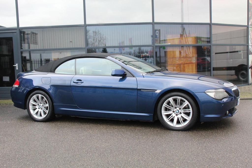 BMW 6 Serie Cabrio 645Ci V8 Automaat, FULL OPTION, Auto's, Stof, Gebruikt, Open dak, Cabriolet