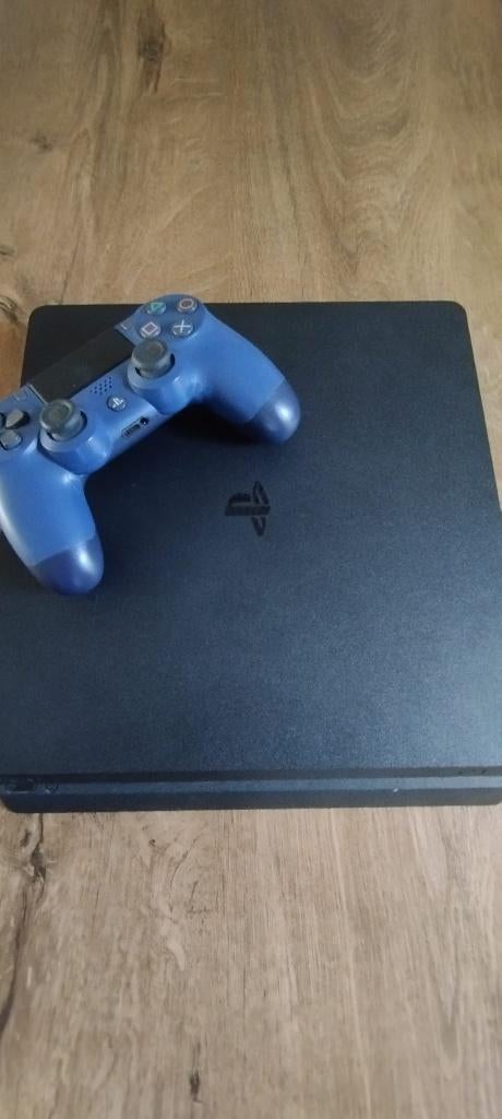 PS4 SLIM 500GB, Spelcomputers en Games, Spelcomputers | Sony PlayStation 4, Ophalen, Met 2 controllers, Slim, 500 GB