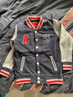 Ajax Baseball Jack Donkerblauw/Grijs Maat 152, Ophalen of Verzenden, Gebruikt, Jongen of Meisje