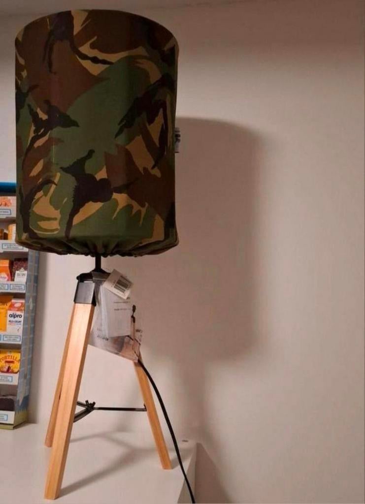Stoere Leger/Camouflage lamp!, Ophalen of Verzenden, Gebruikt, Minder dan 100 cm