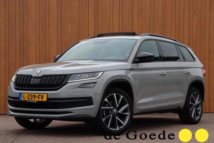 Skoda Kodiaq 1.5 TSI Sportline Business orgNL pano-schuifdak, Auto's, Skoda, Bedrijf, Te koop, Kodiaq, ABS, Achteruitrijcamera