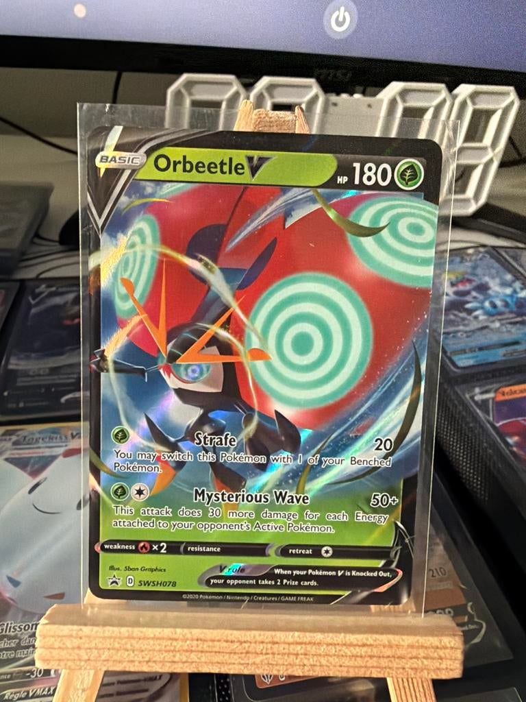 Orbeetle V Pokémon Kaart SWSH078 - Zo goed als nieuw, Hobby en Vrije tijd, Verzamelkaartspellen | Pokémon, Ophalen of Verzenden
