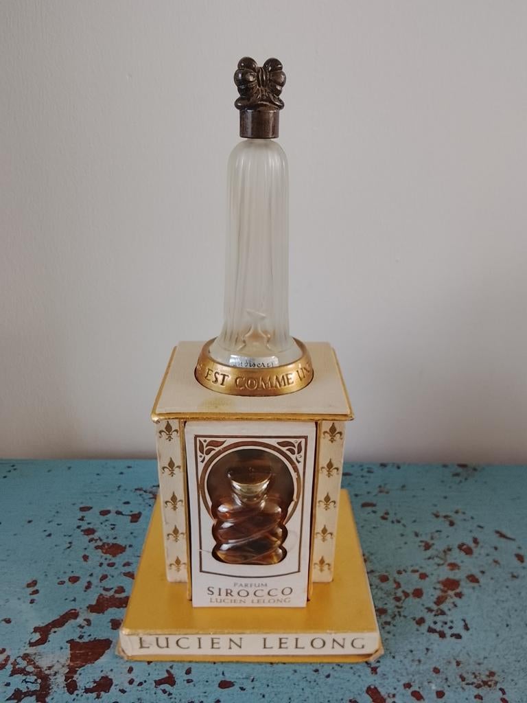 Vintage Lucien lelong Sirocco/ indiscret, Ophalen of Verzenden, Parfumfles