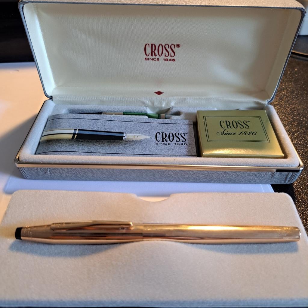 Cross gouden vulpen, Verzamelen, Pennenverzamelingen, Ophalen of Verzenden, Nieuw, Vulpen, Cross