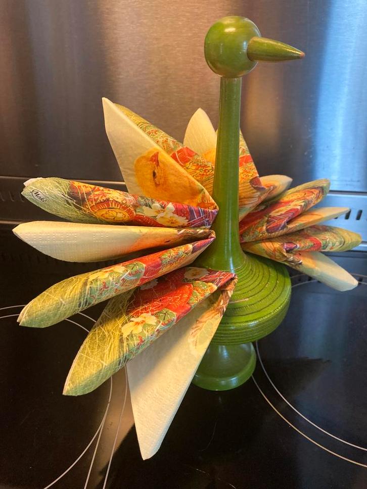 Paavo Asikainen Finland 1970 Servethouder Vogel, Antiek en Kunst, Curiosa en Brocante, Verzenden