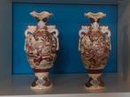 Prachtig paar Japanse Satsuma vazen, Ophalen of Verzenden
