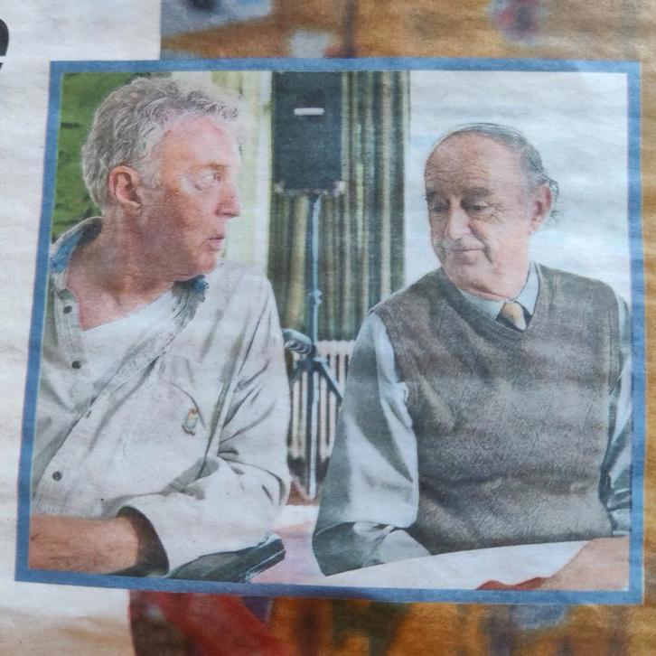 Andre van Duin en Kees Hulst ( Hendrik Groen en Evert Duiker, Verzamelen, Tijdschriften, Kranten en Knipsels, Knipsel(s), Nederland