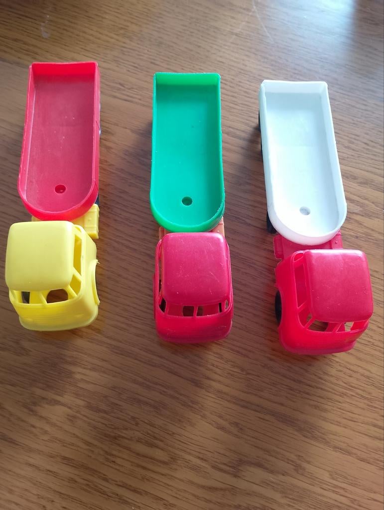 Set van 3 Vintage Speelgoed daf Vrachtwagens jaren 60, Antiek en Kunst, Antiek | Speelgoed, Ophalen