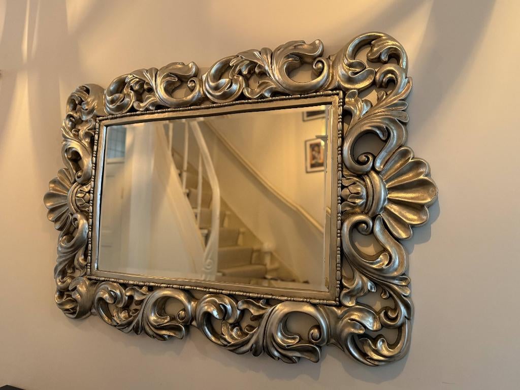 Grote barok spiegel goud 165x115 – massief & zwaar, Ophalen, 100 tot 150 cm, 125 cm of meer, Zo goed als nieuw