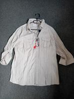 Mooie C&A Blouse Maat 42/44 met Leuke Ketting, Beige, Maat 42/44 (L), Ophalen of Verzenden, Zo goed als nieuw