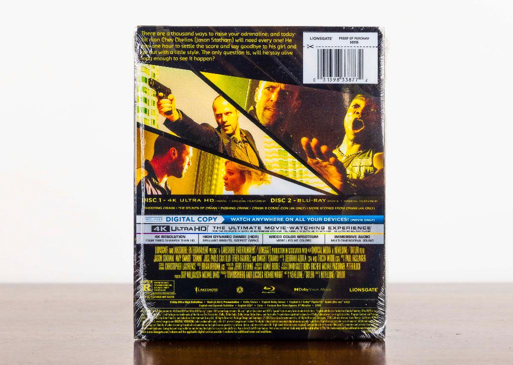 Crank 4K UHD + Blu-Ray STEELBOOK (US Import), -, -, Actie, Ophalen of Verzenden