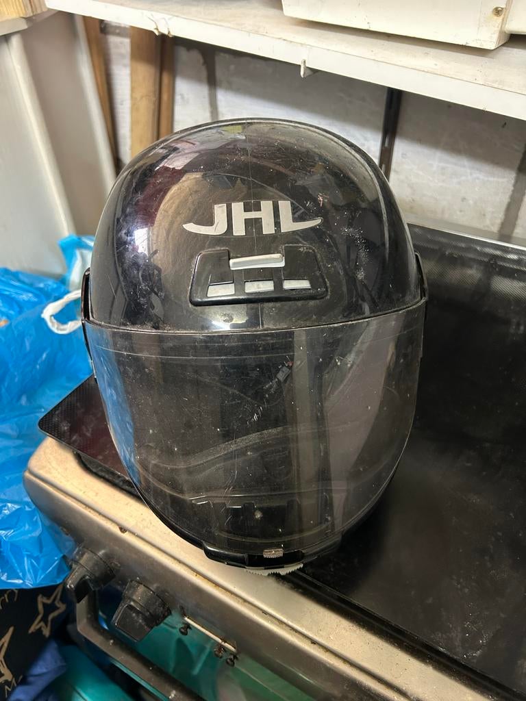 Zwarte JHL Helm - Gebruikt, Ophalen, Gebruikt