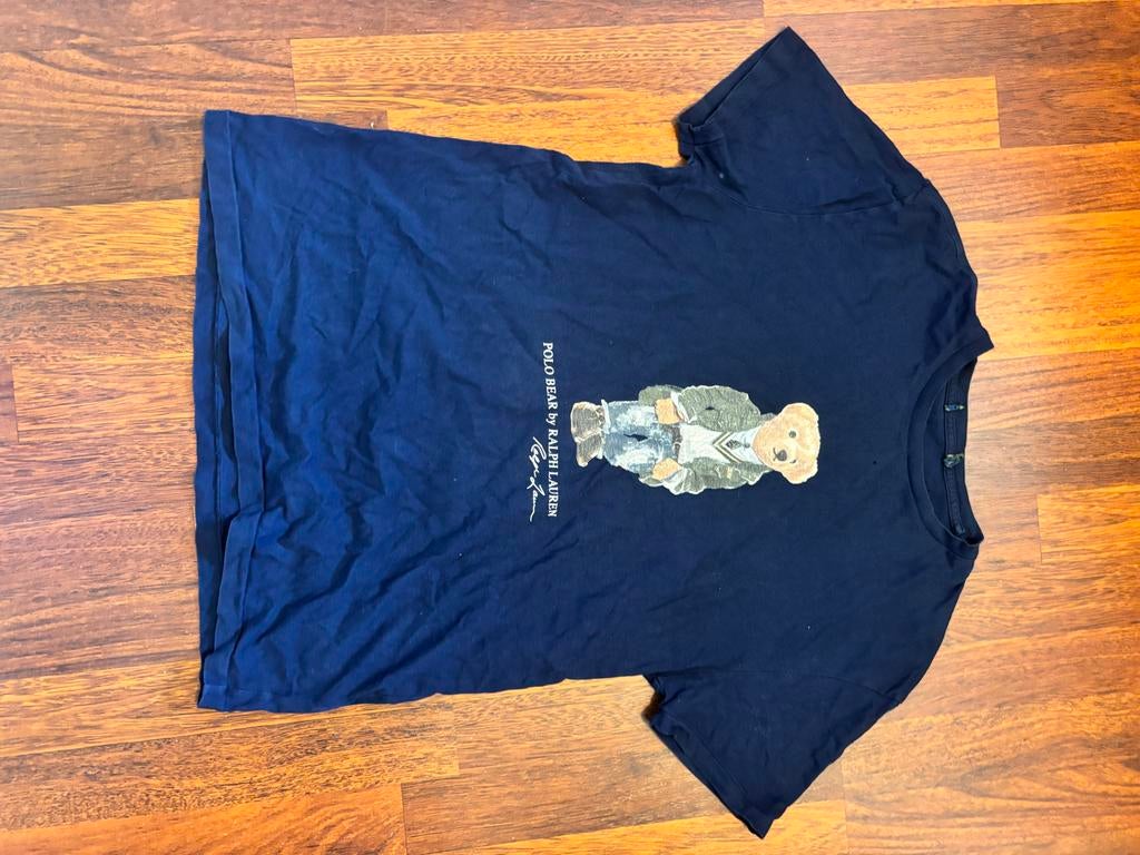 Ralph Lauren T-shirt met Polo Bear - Maat S, Ophalen of Verzenden, Gedragen, Maat 46 (S) of kleiner, Blauw