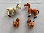 Vintage fisher price boerderij dieren koe paard en 2 honden!, Kinderen en Baby's, Speelgoed | Fisher-Price, Ophalen of Verzenden
