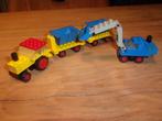 Lego Legoland 686-1 Tipper Trucks and Loader uit 1973 (2), Ophalen of Verzenden, Gebruikt, Complete set, Lego