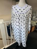 Lady di stippen jurk eighties dress vintafe, Maat 38/40 (M), Wit, Ophalen of Verzenden, Zo goed als nieuw