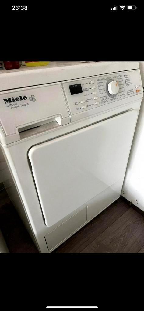 Miele Droger T4423C - Defect, voor onderdelen, Witgoed en Apparatuur, Wasdrogers, Niet werkend, Condens, Voorlader, Ophalen of Verzenden