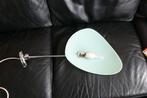 bijzondere vintage wandlamp met groene glazen schaal, Ophalen of Verzenden, Gebruikt, Glas