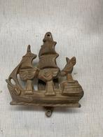 Deur klopper deurbel leuk koperen van v.o.c.zeilschip, Huis en Inrichting, Deurbellen, Ophalen of Verzenden