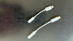 Twee Verloopkabels voor Apple van Jackplug naar lightning, Ophalen of Verzenden, Minder dan 2 meter, Overige kabels