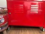 Ikea locker kastje rood PS op wieltjes, Huis en Inrichting, Kasten | Lockerkasten, Gebruikt, Ophalen