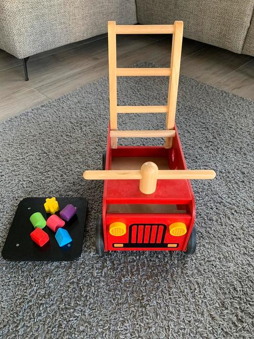 Superleuke 3 in 1 houten loopwagen in perfecte, staat!, Kinderen en Baby's, Speelgoed | Houten speelgoed, Zo goed als nieuw, Ophalen of Verzenden