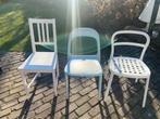 3 leuke ikea stoelen eetkamerstoelen tuinstoelen, Gebruikt, Ophalen of Verzenden, Wit