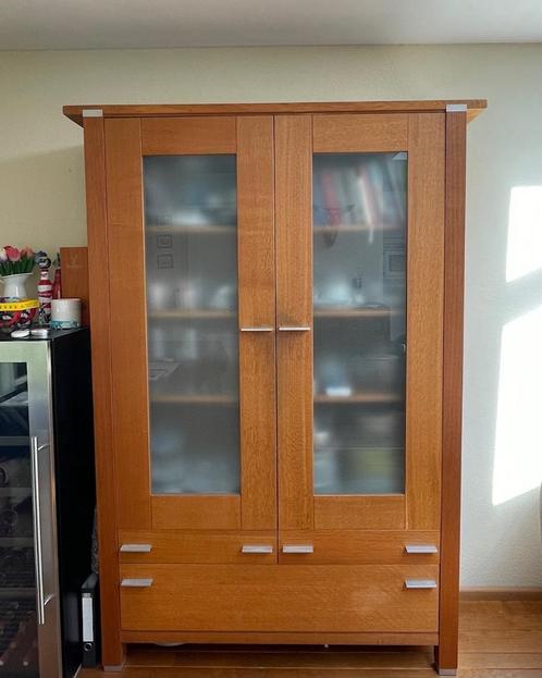 Kast, dressoir en spiegel, Huis en Inrichting, Kasten | Dressoirs, Gebruikt, 200 cm of meer, 25 tot 50 cm, Met lade(s), Met deur(en)