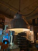 Prachtige antieke industriële hanglamp, mooi patina, Antiek en Kunst, Antiek | Lampen, Ophalen