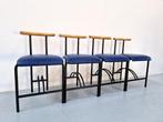 Postmoderne 'Tokyo' stoelen Rodney Kinsman Bieffeplast stijl, Memphis milano, postmodern, bieffeplast, kinsman, tokyo, Blauw, Metaal