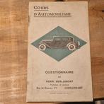 Autoboekje jaren 30, Auto diversen, Handleidingen en Instructieboekjes, Ophalen of Verzenden