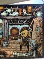 De Distillateur vintage glas-in-lood raamhanger, Antiek en Kunst, Ophalen