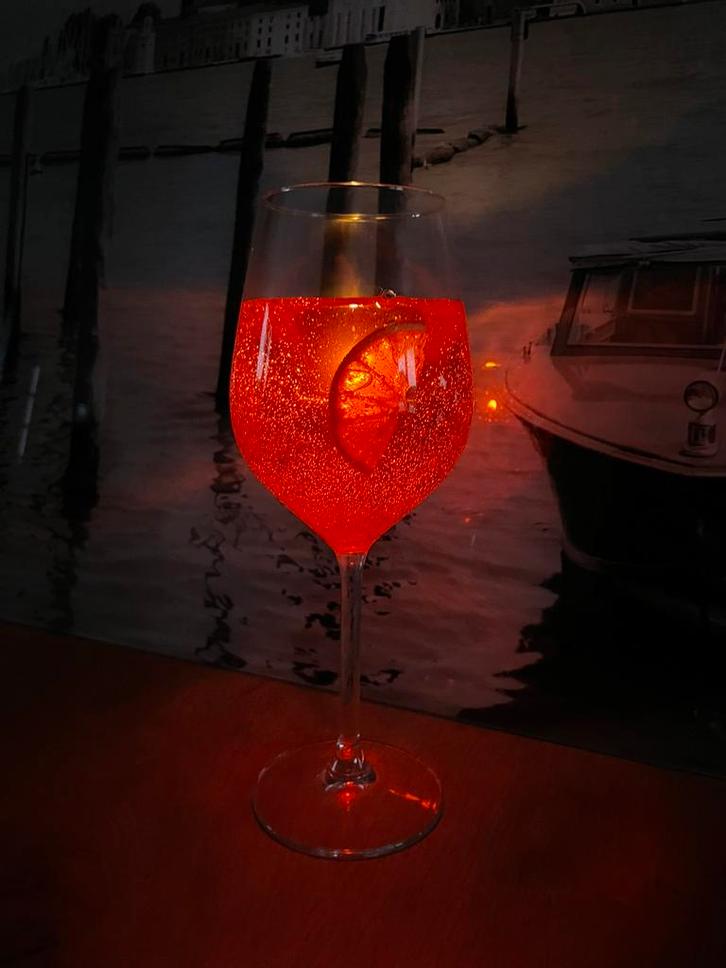 Aperol Spritz cocktail kaarsen, Huis en Inrichting, Woonaccessoires | Kandelaars en Kaarsen, Nieuw, Ophalen of Verzenden