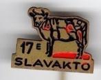 Speldje 17e SLAVAKTO KOE VLEESBRANCHE SLAGER (A2)KIJK OOK EE, Verzamelen, Speldjes, Pins en Buttons, Verzenden, Gebruikt, Overige onderwerpen
