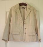 Mooi vintage lamsleer leer cremekleurig jasje, Ophalen of Verzenden, Zo goed als nieuw, Overige kleuren