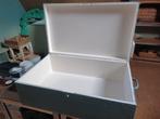 ❤️️ brocante houten kist groen 62,5x37,5x22 cm. hoog, Ophalen