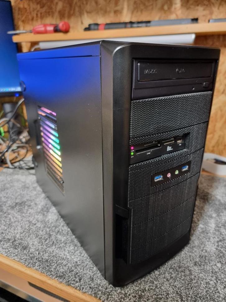 Budget Game PC i5 4690K 3.90Ghz SSDS+HDD GTX 1050 2GB 16GB, Computers en Software, Desktop Pc's, Zo goed als nieuw, 3 tot 4 Ghz