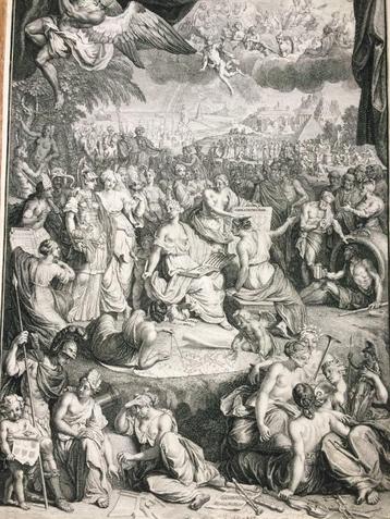 Benard Picart "Vadertje Tijd" Allegorische voorstelling 1726 beschikbaar voor biedingen