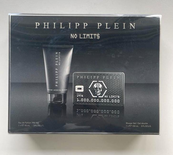 Philipp Plein No Limit 90 ml parfum + 150 ml showergel gift, Sieraden, Tassen en Uiterlijk, Uiterlijk | Parfum, Nieuw, Ophalen of Verzenden