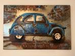 Metalen 3D Schilderij - Citroën 2CV, Antiek en Kunst, Ophalen