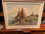 Bijzonder schilderij met pallet geschilderd, Ophalen of Verzenden