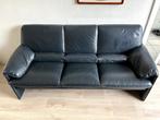 Cozy Black Colour Artificial Leather Sofa, Huis en Inrichting, Banken | Bankstellen, 150 tot 200 cm, Gebruikt, Leer, 75 tot 100 cm