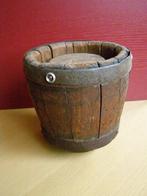 HOUTEN KAASTON MET DEKSEL VINTAGE OM RONDE KAAS TE MAKEN, Antiek en Kunst, Ophalen of Verzenden