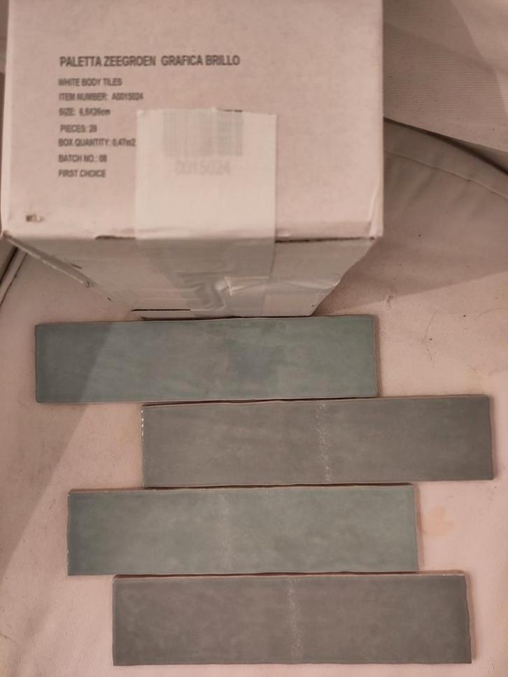 1 Doosje muurtegels, Doe-het-zelf en Verbouw, Tegels, Nieuw, Wandtegels, Keramiek, Minder dan 20 cm, Minder dan 5 m², Ophalen of Verzenden