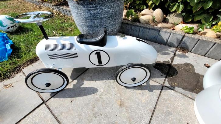 Retro loopauto raceauto nr. 1, Kinderen en Baby's, Speelgoed | Speelgoedvoertuigen, Ophalen of Verzenden