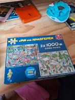 Jan van Haasteren 2x1000 Compleet, Hobby en Vrije tijd, Denksport en Puzzels, Ophalen of Verzenden, 500 t/m 1500 stukjes, Zo goed als nieuw