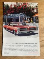 Pontiac Bonneville 1964 originele advertentie, Ophalen of Verzenden, Gelezen, Overige merken