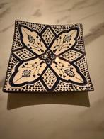 Marokkaans aardewerk servies bordje blauw, Ophalen, Zo goed als nieuw, Bord(en), Overige stijlen