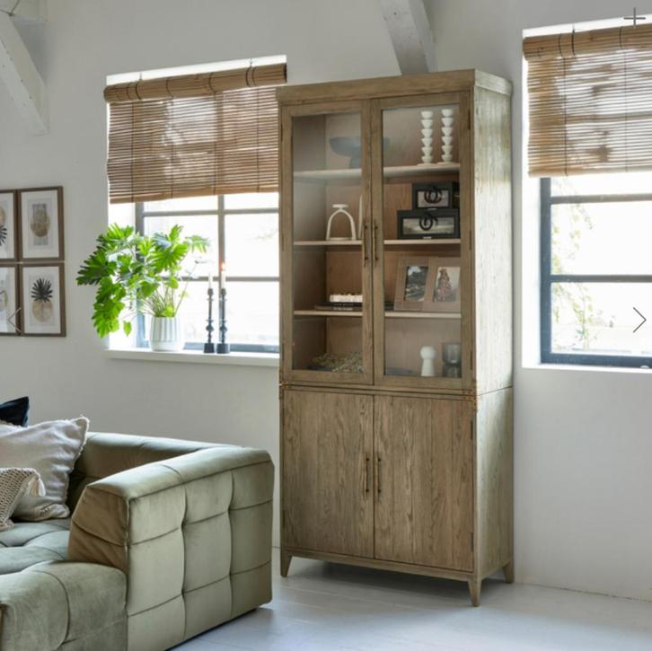 Nieuw - Riviera Maison Brescia Cabinet Vitrine Buffet kast, Huis en Inrichting, Kasten | Vitrinekasten, Nieuw, 200 cm of meer